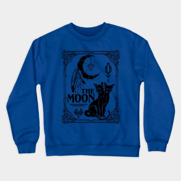 The Moon Crewneck Sweatshirt by CHAKRart